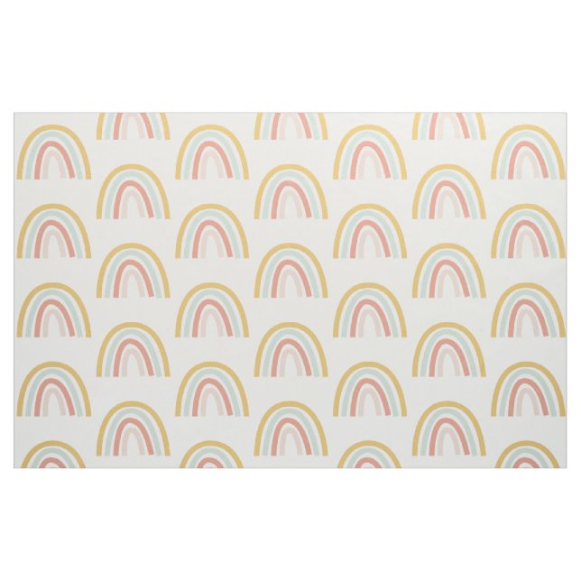Tela El arcoiris de Boho Pastel ("Cuarto gordo" (fat quarter))