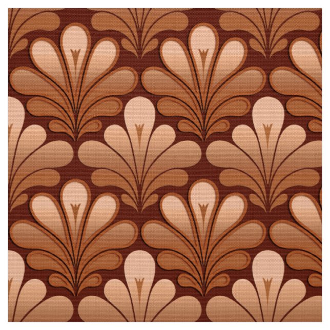 Tela El art déco Shell modela, reviste con cobre y (Retal)