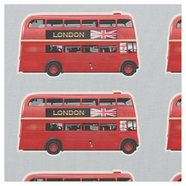 Tela El autobús del rojo de Londres (De cerca)