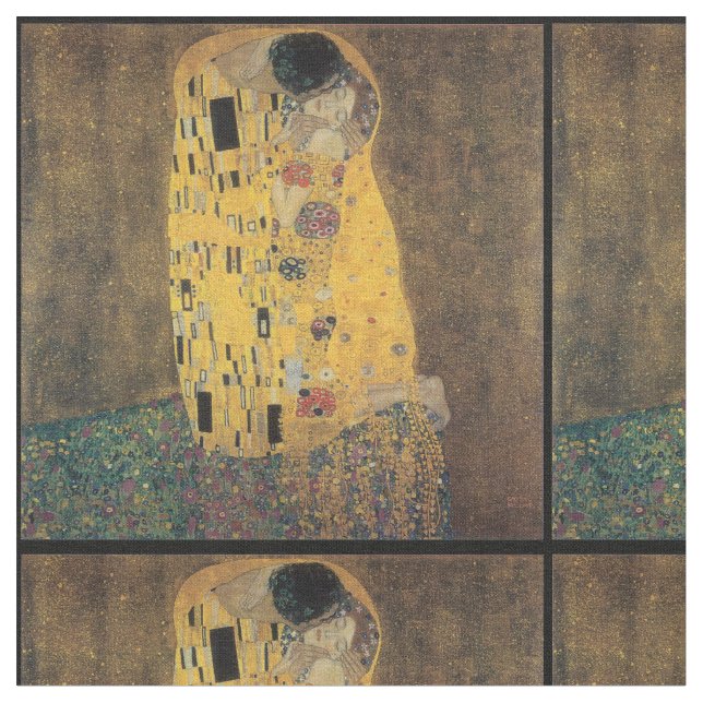 Tela El beso, reproducción, pintura de Gustavo Klimt, (De cerca)