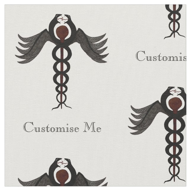 Tela El Caduceus (Sumido) (De cerca)