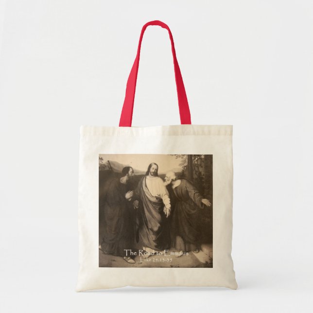Tela El camino al bolso del personalizado de Emmaus (Frente)