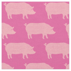 Tela El cerdo rosado siluetea el modelo