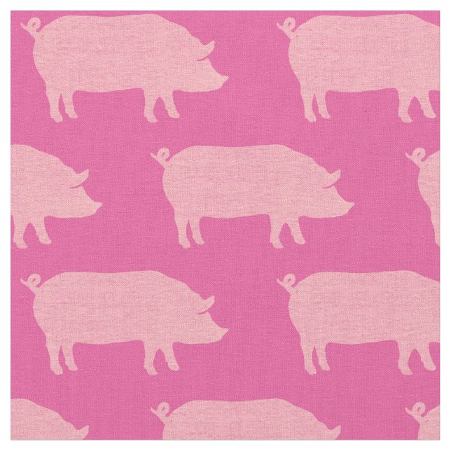 Tela El cerdo rosado siluetea el modelo (De cerca)