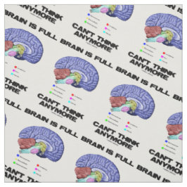 Tela El cerebro es lleno no puede pensar humor más