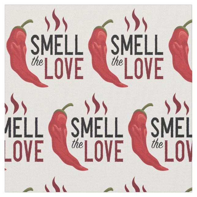 Tela El Chile rojo huele al amor (De cerca)