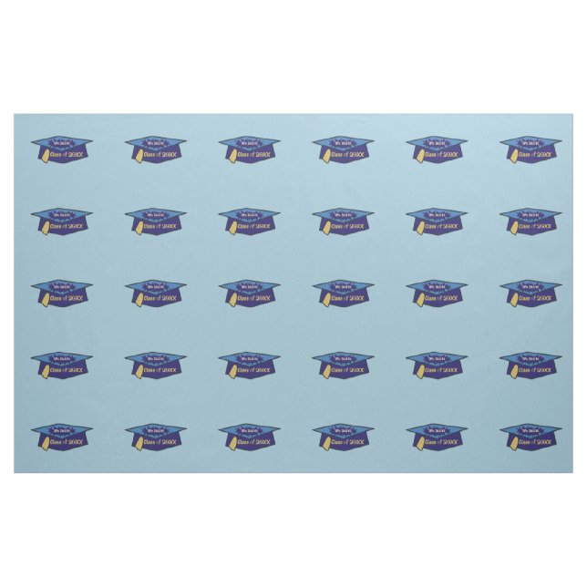 Tela Él clasificamos la graduación de los azules 20XX ("Cuarto gordo" (fat quarter))