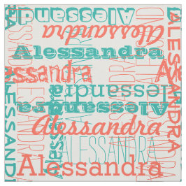 Tela El collage conocido moderno del chica verde