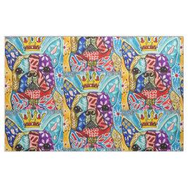 Tela El colorido tejido del arte pop del Boston Terrier