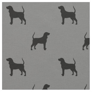 Tela El Coonhound negro y del moreno siluetea el modelo