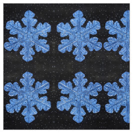 Tela El copo de nieve azul