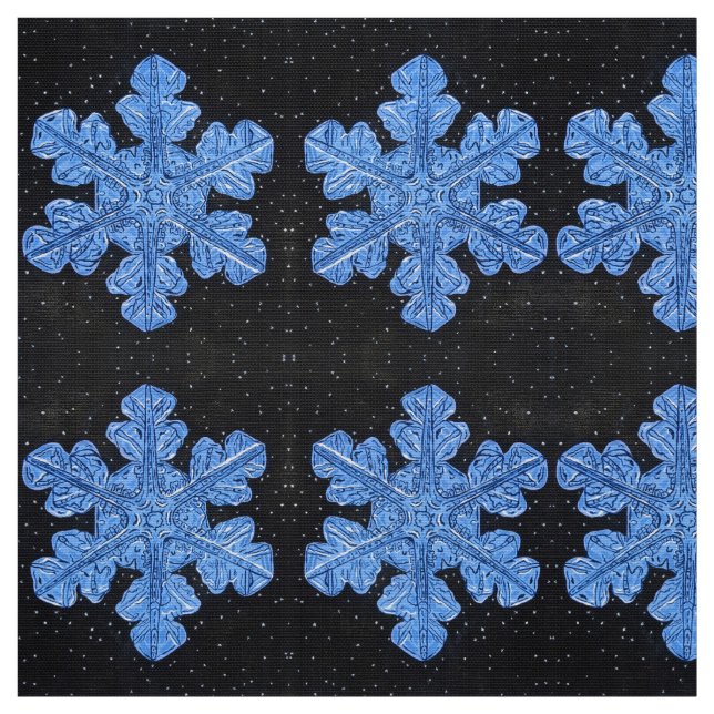 Tela El copo de nieve azul (Retal)