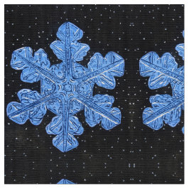 Tela El copo de nieve azul