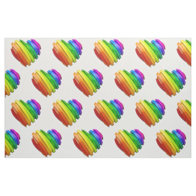Tela El corazón tridimensional escultural de SlipperyJo (Yarda)