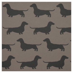 Tela El Dachshund siluetea al amante del perro de la