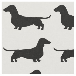 Tela El Dachshund siluetea el modelo blanco y negro