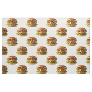 Tela El delicioso y apetitoso thic de hamburguesa apila