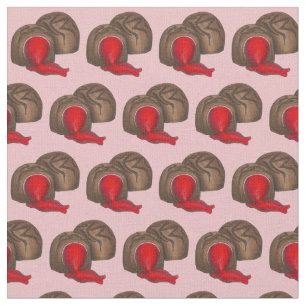 Tela El día de San Valentín de coral de cerezo cubierto