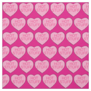 Tela EL DÍA DE SAN VALENTÍN de impresión de cardíacas r