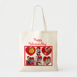 Tela ¡El día de San Valentín feliz! Bolso