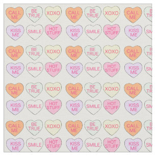 Tela El día de San Valentín Pastel Candy Conversation H