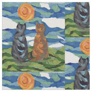 Tela El día del gato soña arte