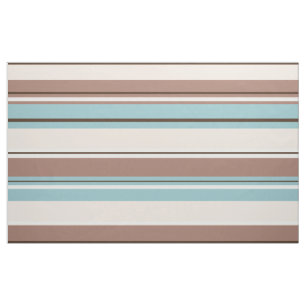 Tela El diseño de Stripey broncea la crema azul y el