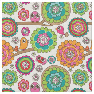 Tela el doodle florece el modelo del fondo