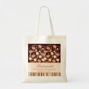 Tela El dulce florece bolso nupcial del banquete de