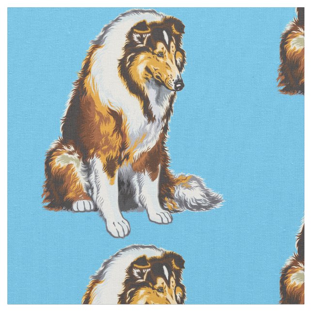 Tela El duro collie (De cerca)