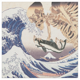 Tela El Espectador de Esqueleto en la Gran Ola