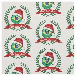 Tela El estilo de los Navidades de la bandera brasileñ