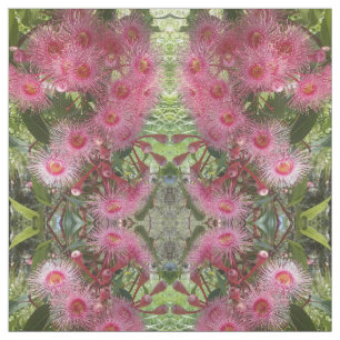 Tela El eucalipto rosado de Gumnut florece al natural