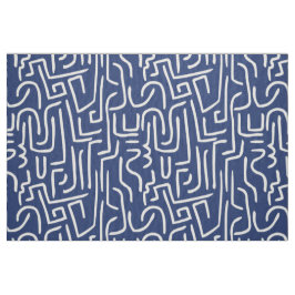 Tela El extracto alinea 130318 - blanco en azul de