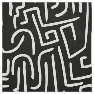 Tela El extracto alinea 130318 - blanco en negro