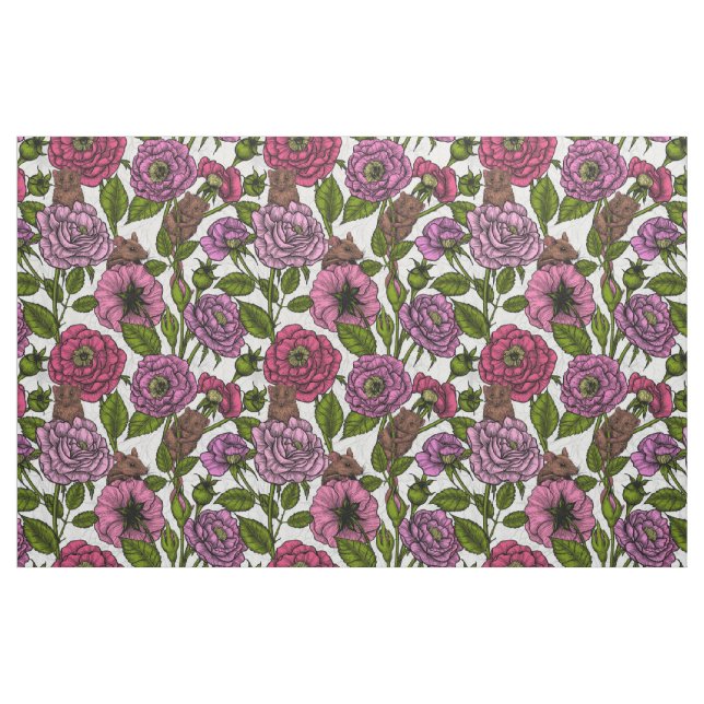 Tela El fiesta de ratones ("Cuarto gordo" (fat quarter))