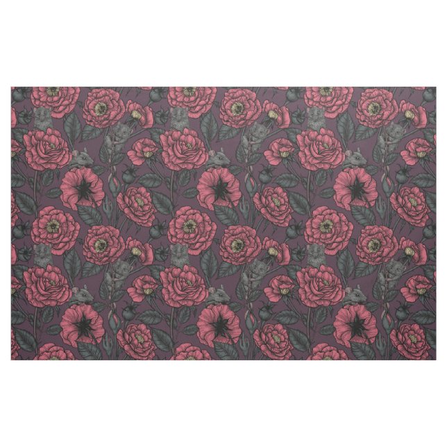 Tela El fiesta de ratones ("Cuarto gordo" (fat quarter))