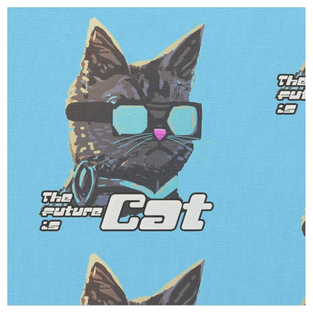 Tela El futuro es gato (De cerca)