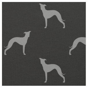 Tela El galgo italiano siluetea el modelo