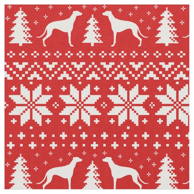 Tela El galgo siluetea el modelo del navidad (De cerca)