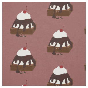 Tela El helado sonriente remató el brownie