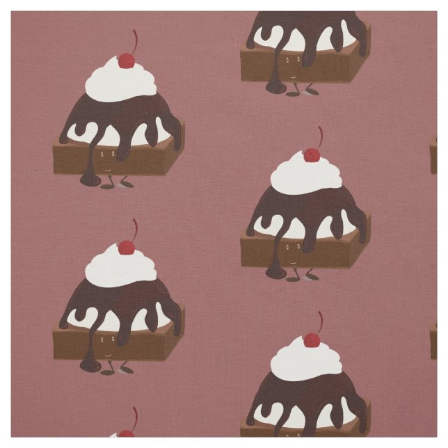Tela El helado sonriente remató el brownie (Retal)