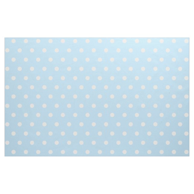 Tela El modelo de puntos de polka azul azul azul blanco (Yarda)