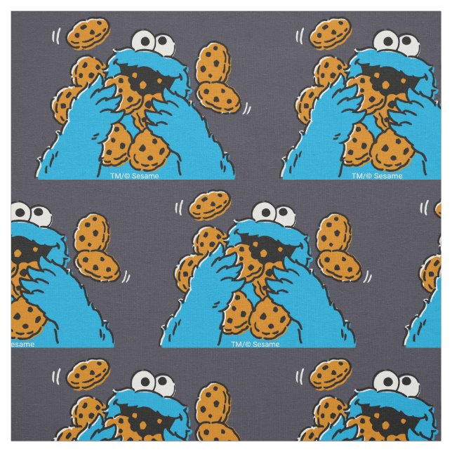 Tela El Monstruo de las Galletas Comiendo Todas las Gal (Retal)