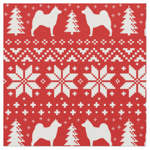 Tela El noruego Elkhound siluetea el modelo del navidad