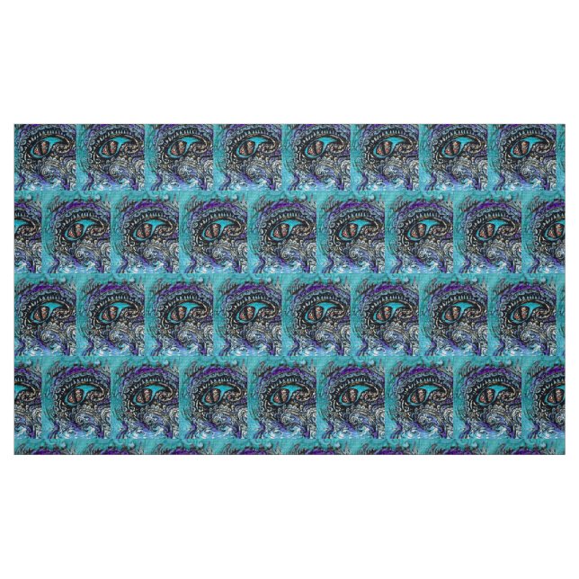 Tela El ojo de un monstruo marino ("Cuarto gordo" (fat quarter))