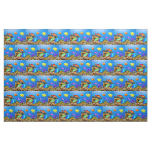 Tela El orgullo de los peces de SlipperyJoe es púrpura