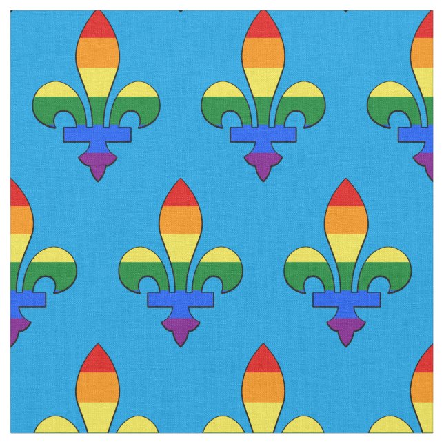 Tela El orgullo LGBT fleur-de-lis (De cerca)