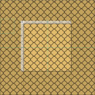Tela el oro, negro, marroquí, quatrefoil, modelo,