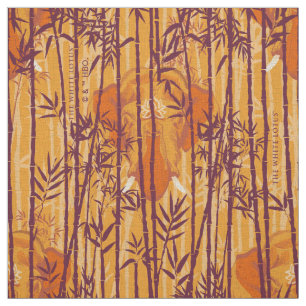 Tela El patrón de safari del Lotus blanco